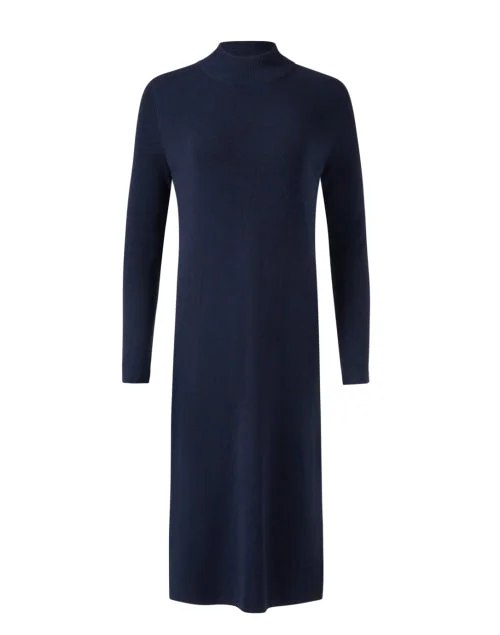 Navy Wool Dress