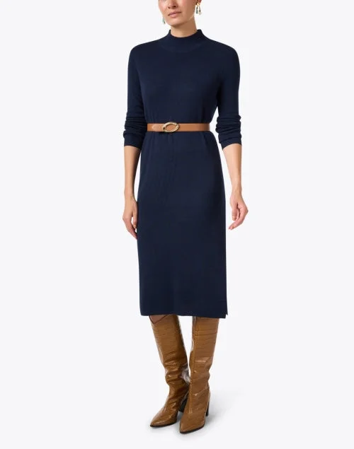 Navy Wool Dress