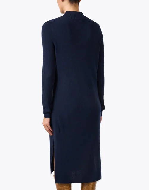 Navy Wool Dress